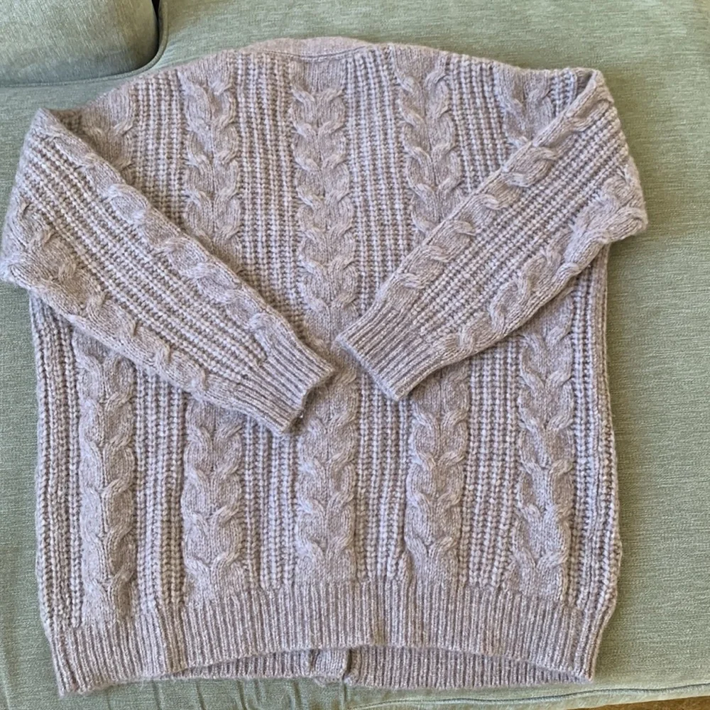 Jenni Kayne Cable Cocoon Cardigan, Sand, XXS - Picture 6 of 6